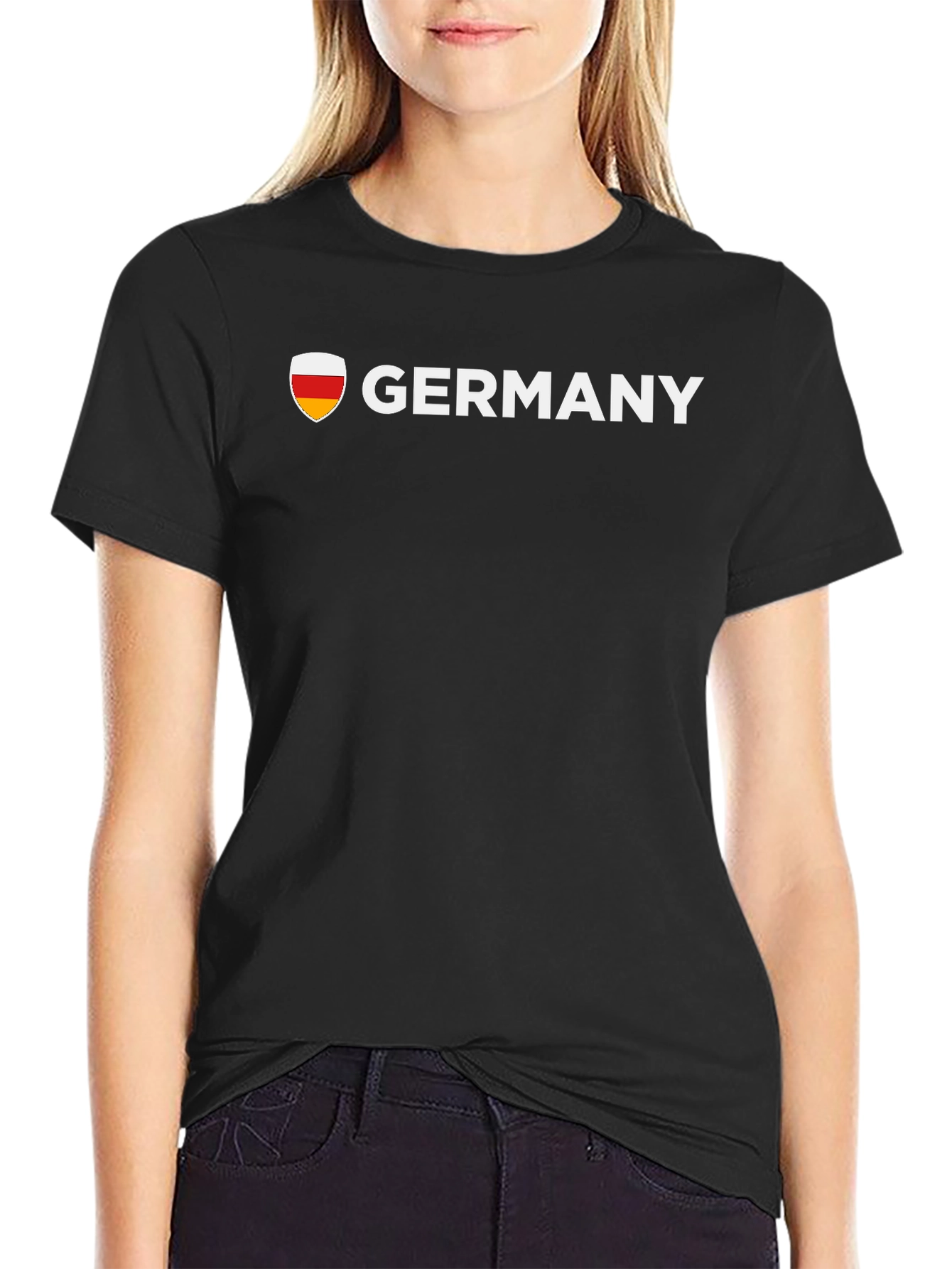 Germany Graphic Tee - Black Cotton T-Shirt
