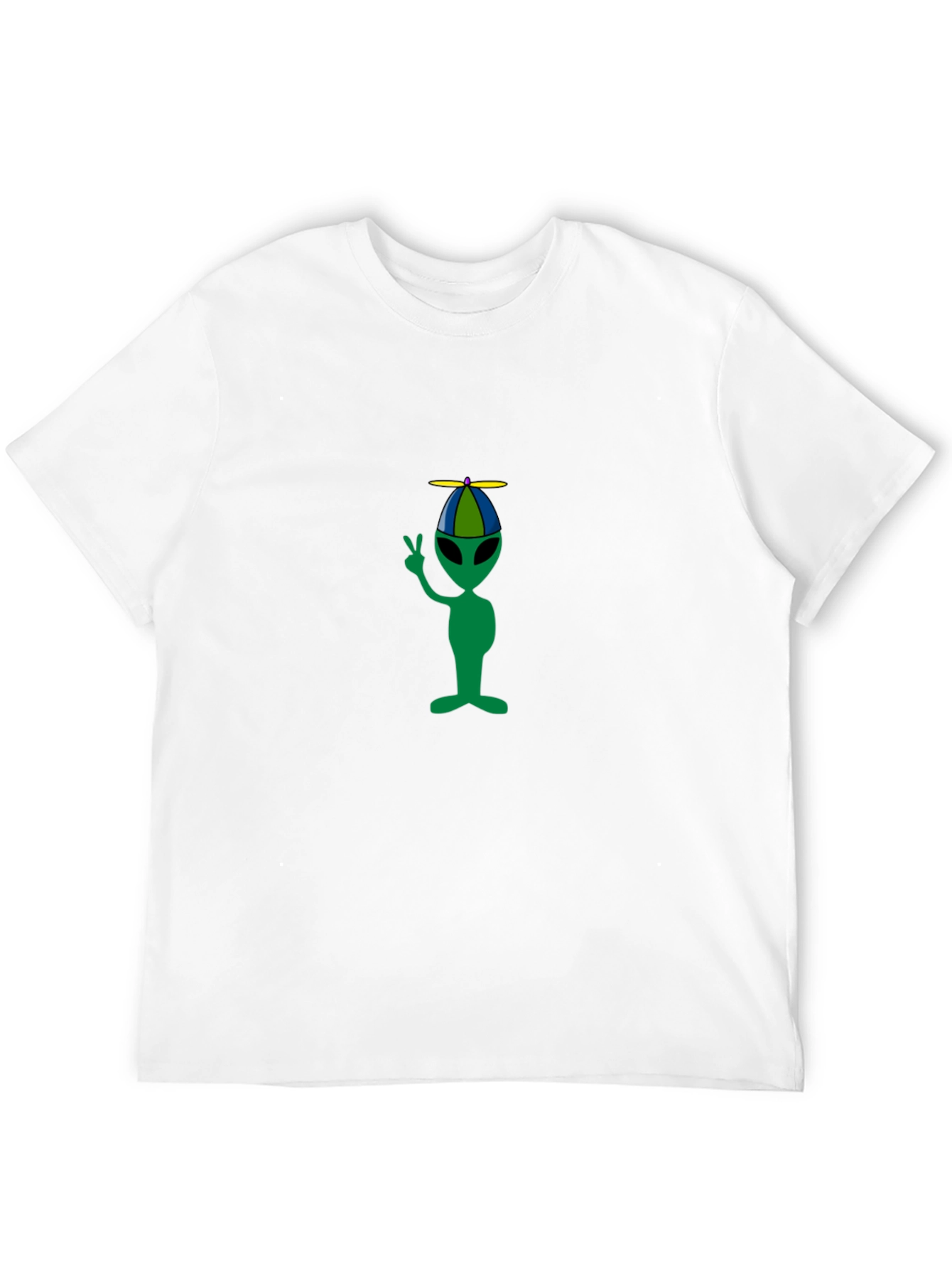 Alien Propeller Hat T-Shirt - Black