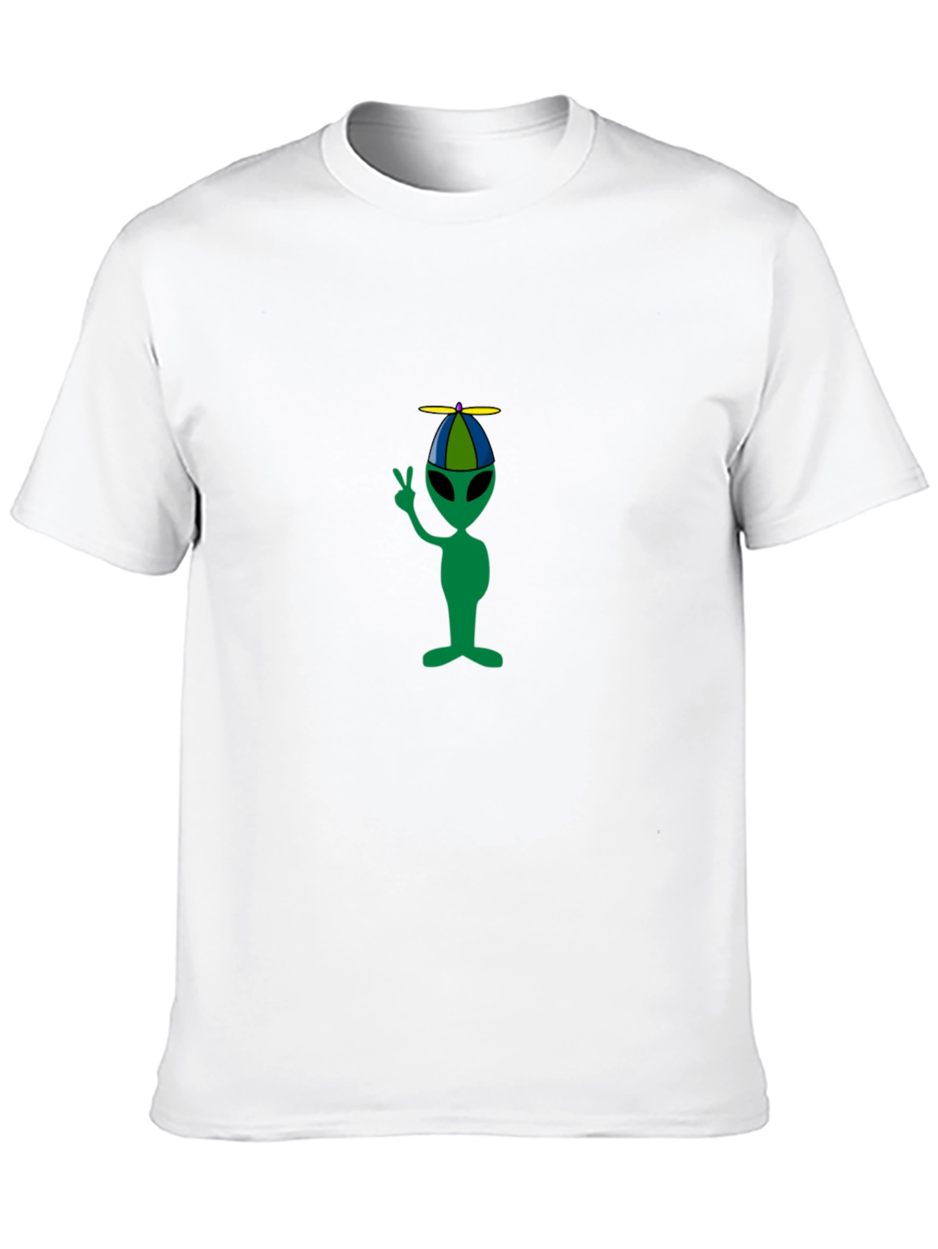 Alien Propeller Hat T-Shirt - Black