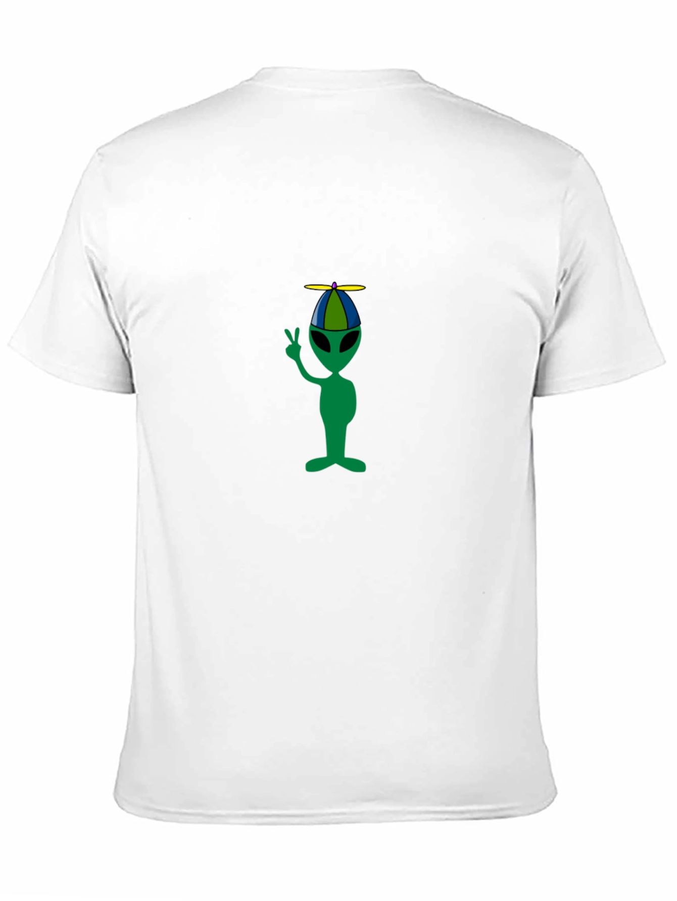 Alien Propeller Hat T-Shirt - Black