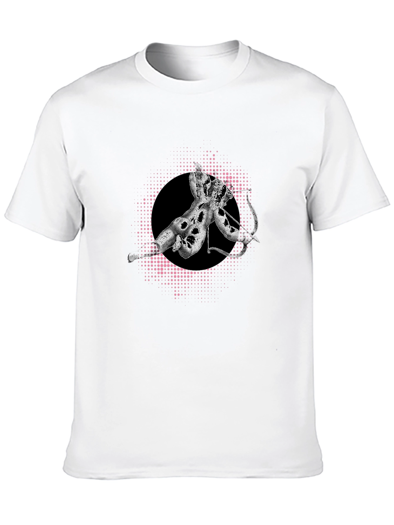 Abstract Graphic Tee - Stylish Mens Black T-Shirt
