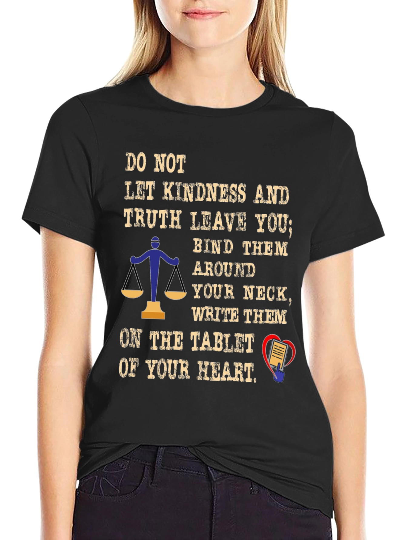 Kindness & Truth Graphic Tee - Unisex Black T-Shirt
