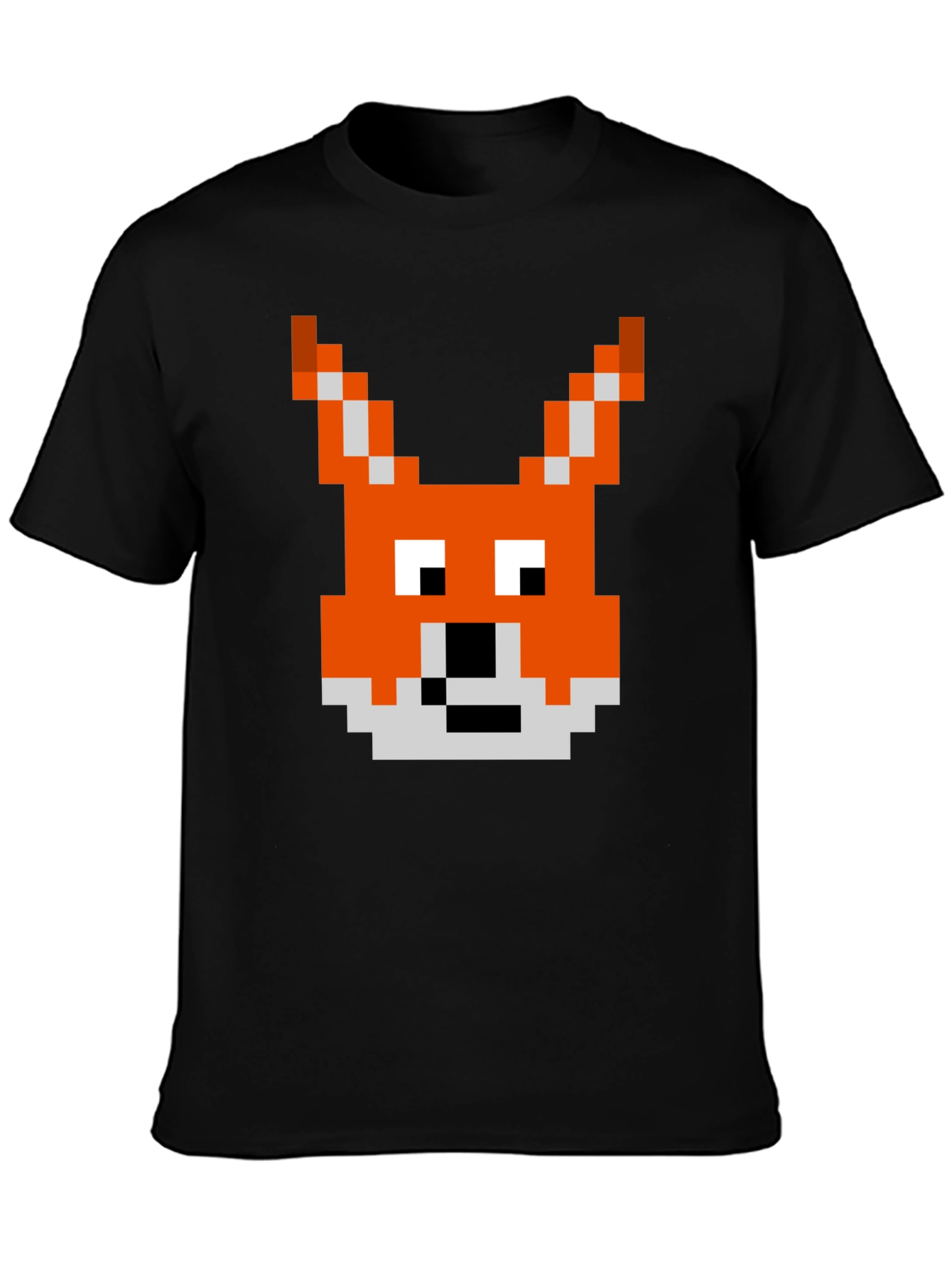 Pixel Fox Graphic Tee - Retro Gaming Style Shirt