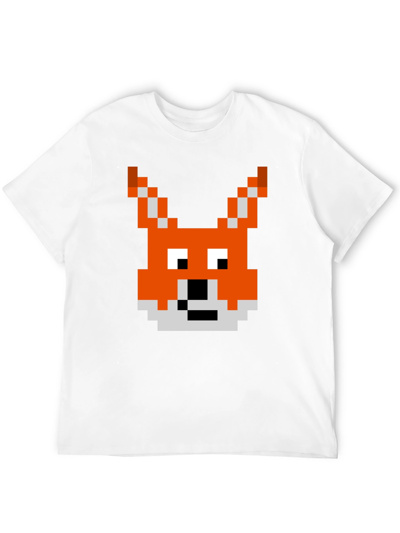 Pixel Fox Graphic Tee - Retro Gaming Style Shirt