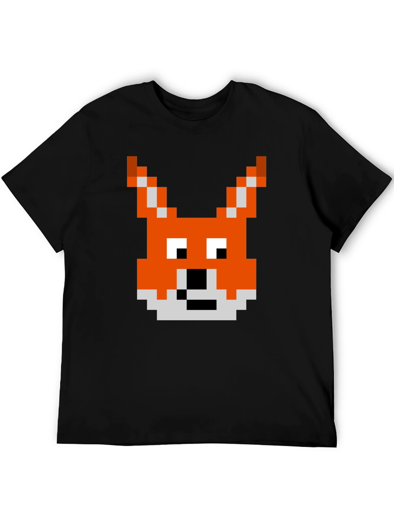Pixel Fox Graphic Tee - Retro Gaming Style Shirt