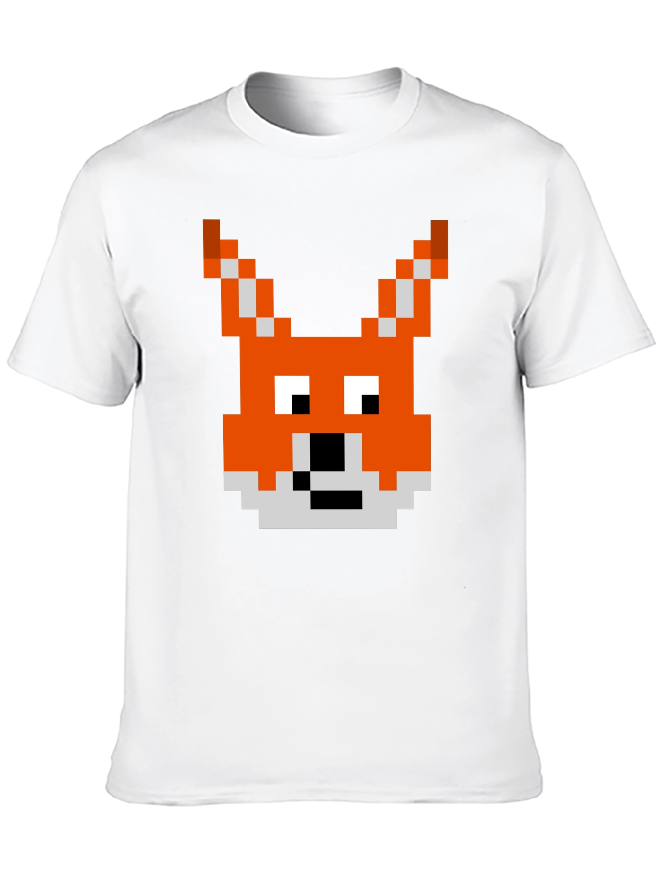 Pixel Fox Graphic Tee - Retro Gaming Style Shirt