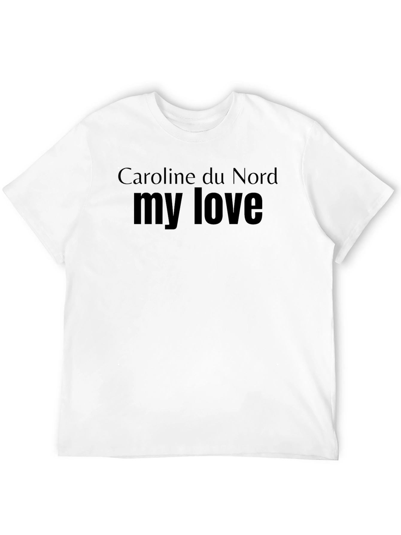 Caroline du Nord My Love Black T-Shirt