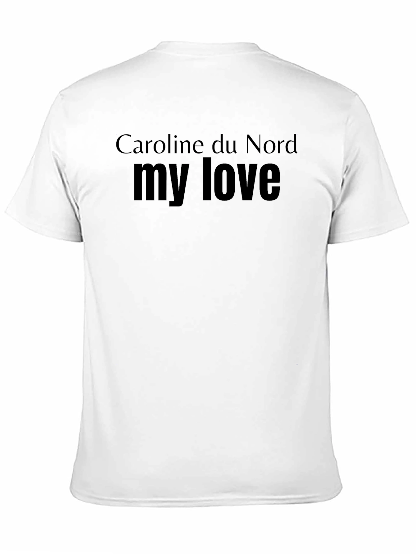 Caroline du Nord My Love Black T-Shirt