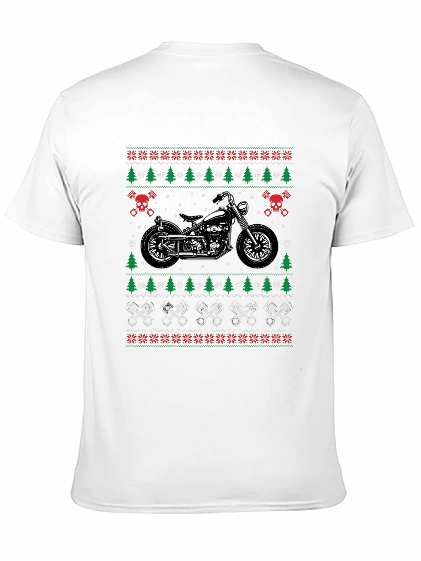 Motorcycle Ugly Christmas Sweater T-Shirt