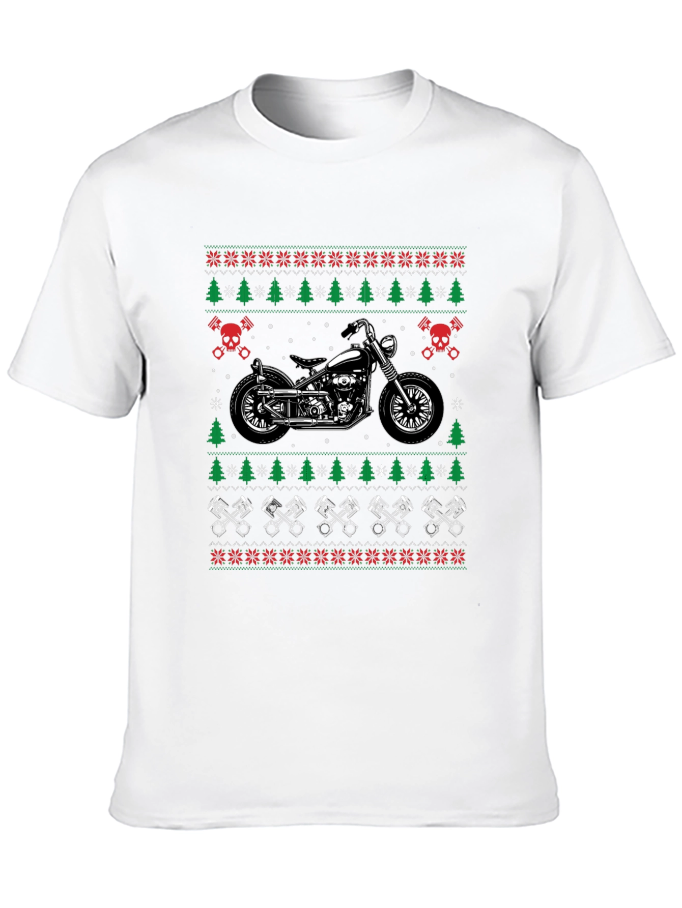 Motorcycle Ugly Christmas Sweater T-Shirt