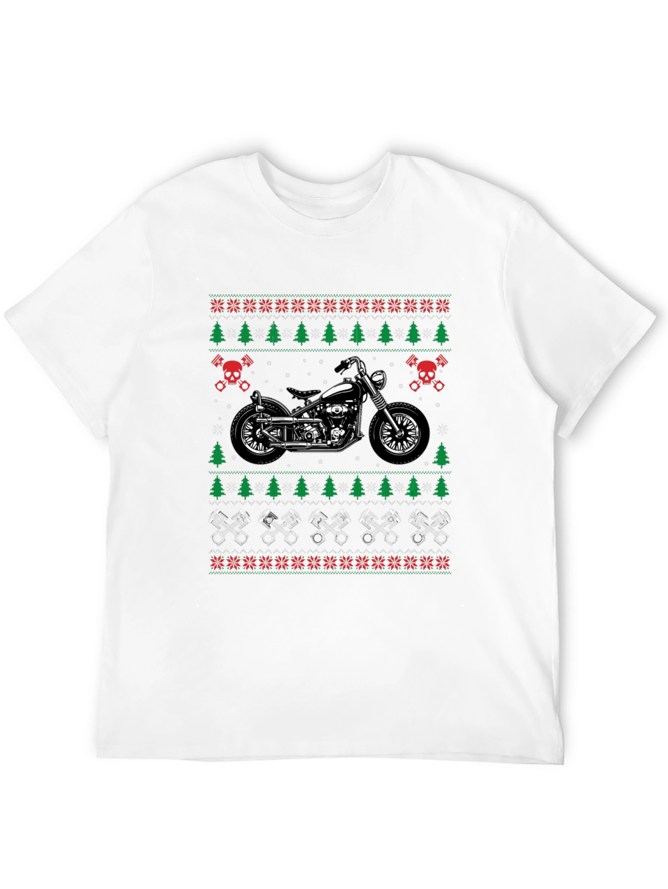 Motorcycle Ugly Christmas Sweater T-Shirt