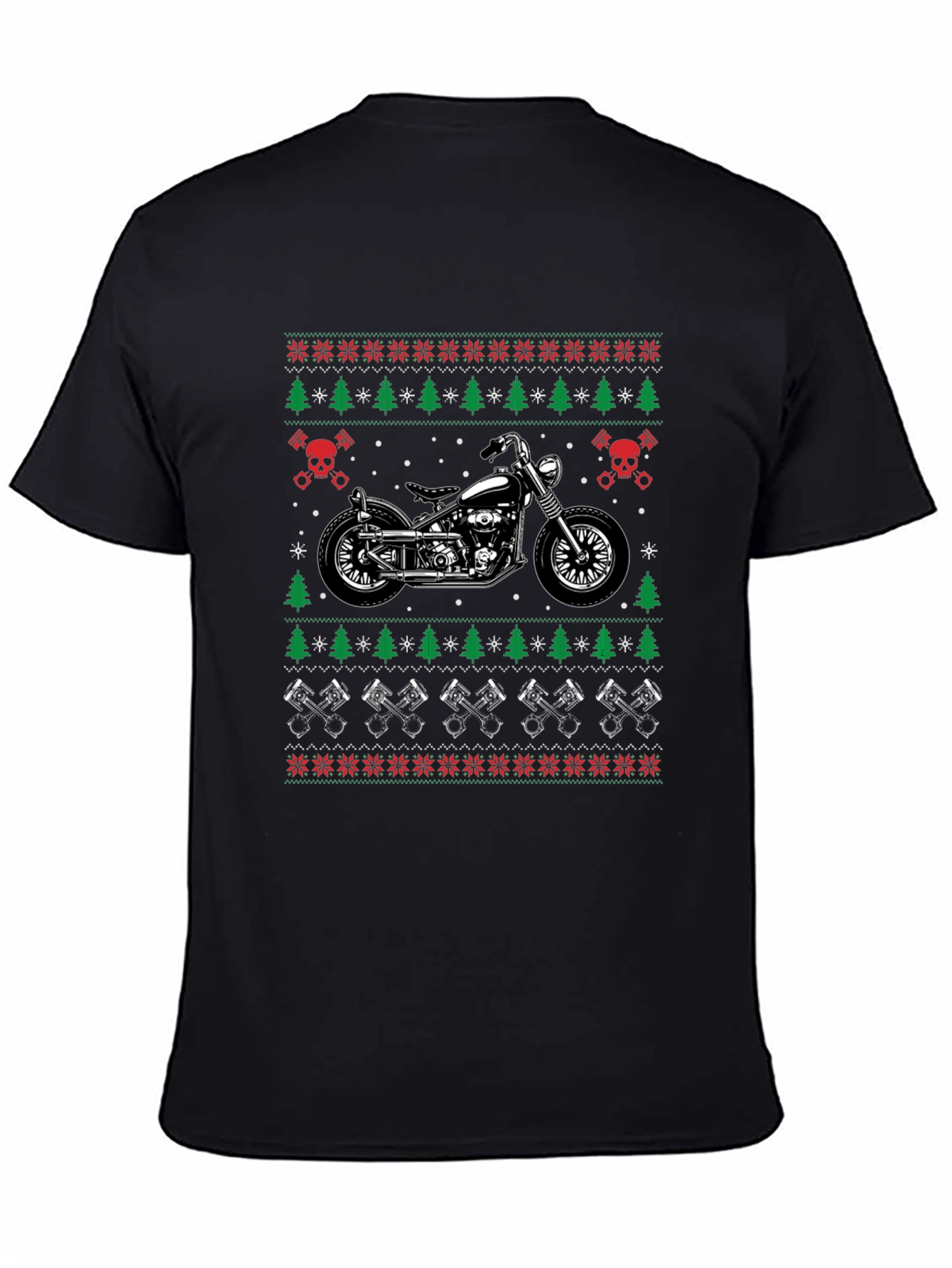 Motorcycle Ugly Christmas Sweater T-Shirt