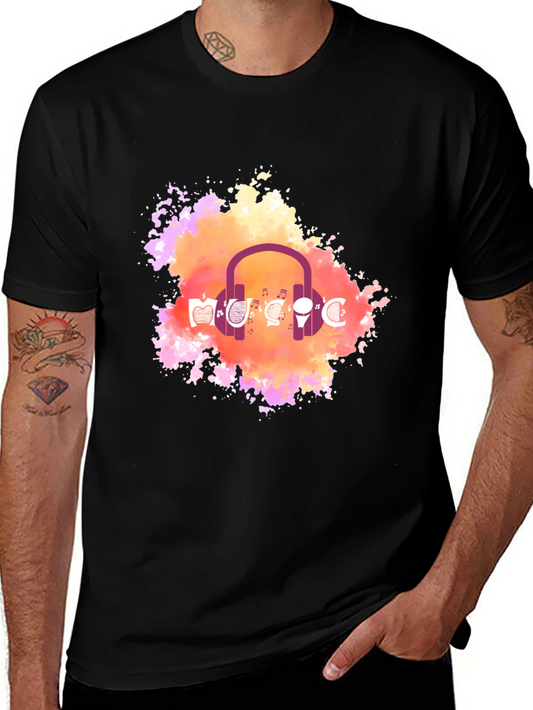 Music Headphone Graphic Tee