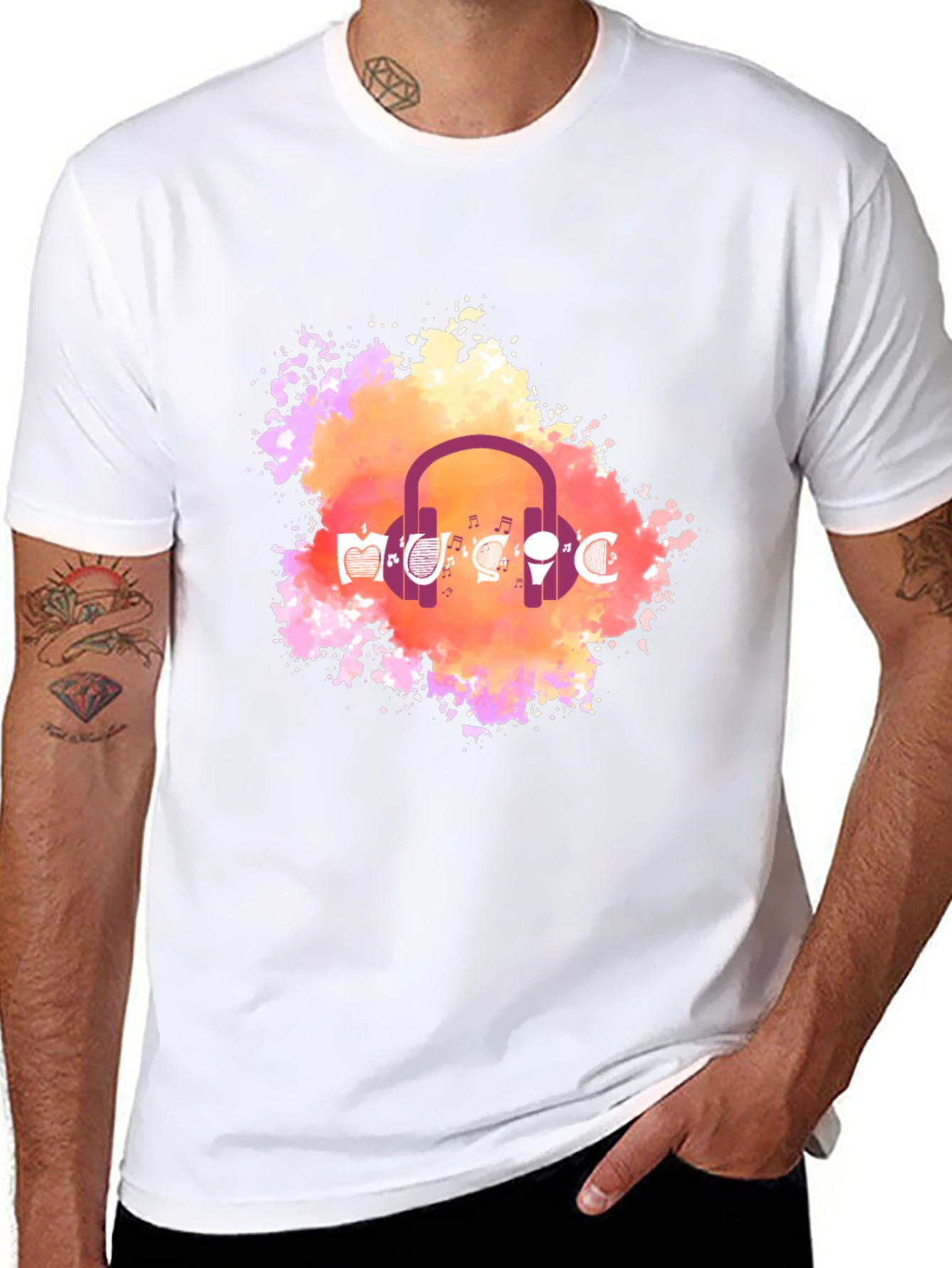 Music Headphone Graphic Tee