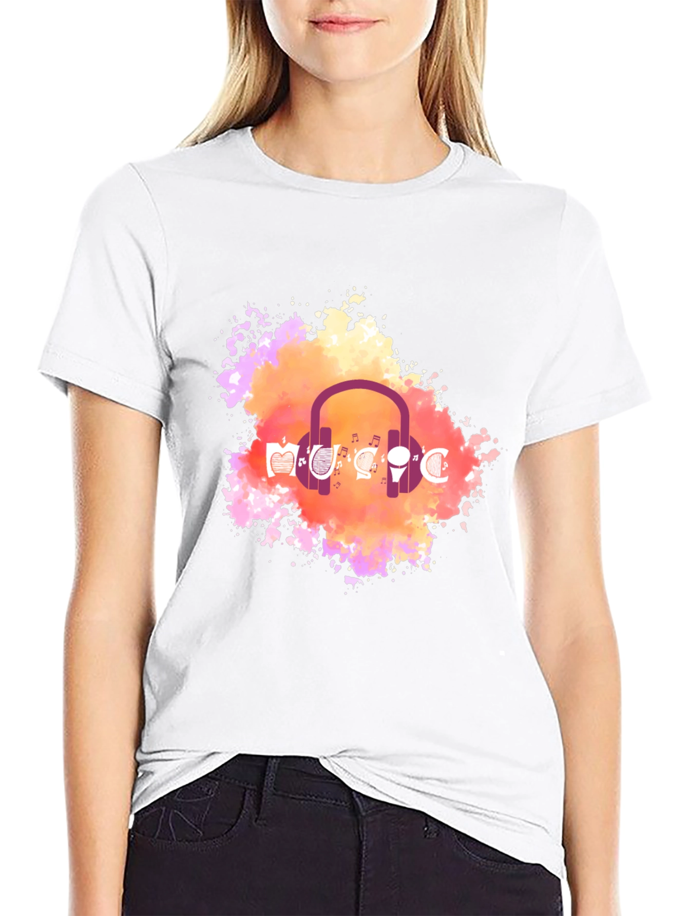 Music Headphone Graphic Tee