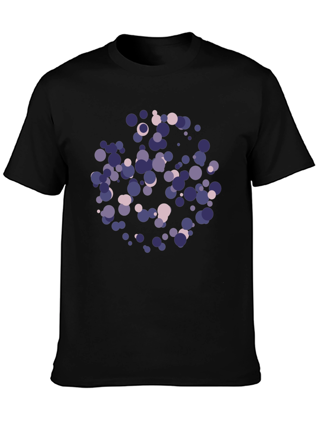 Abstract Dots Black T-Shirt