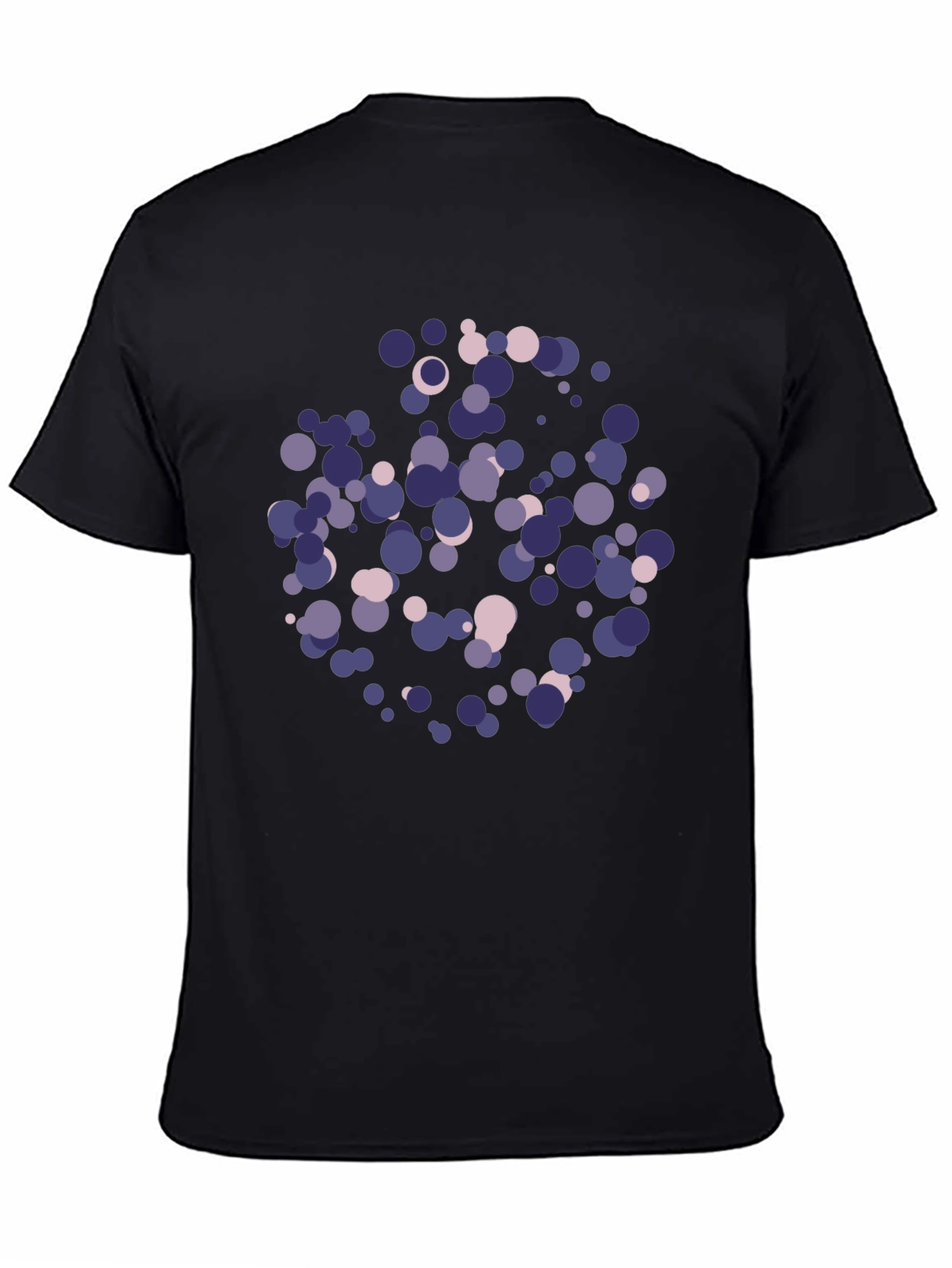 Abstract Dots Black T-Shirt