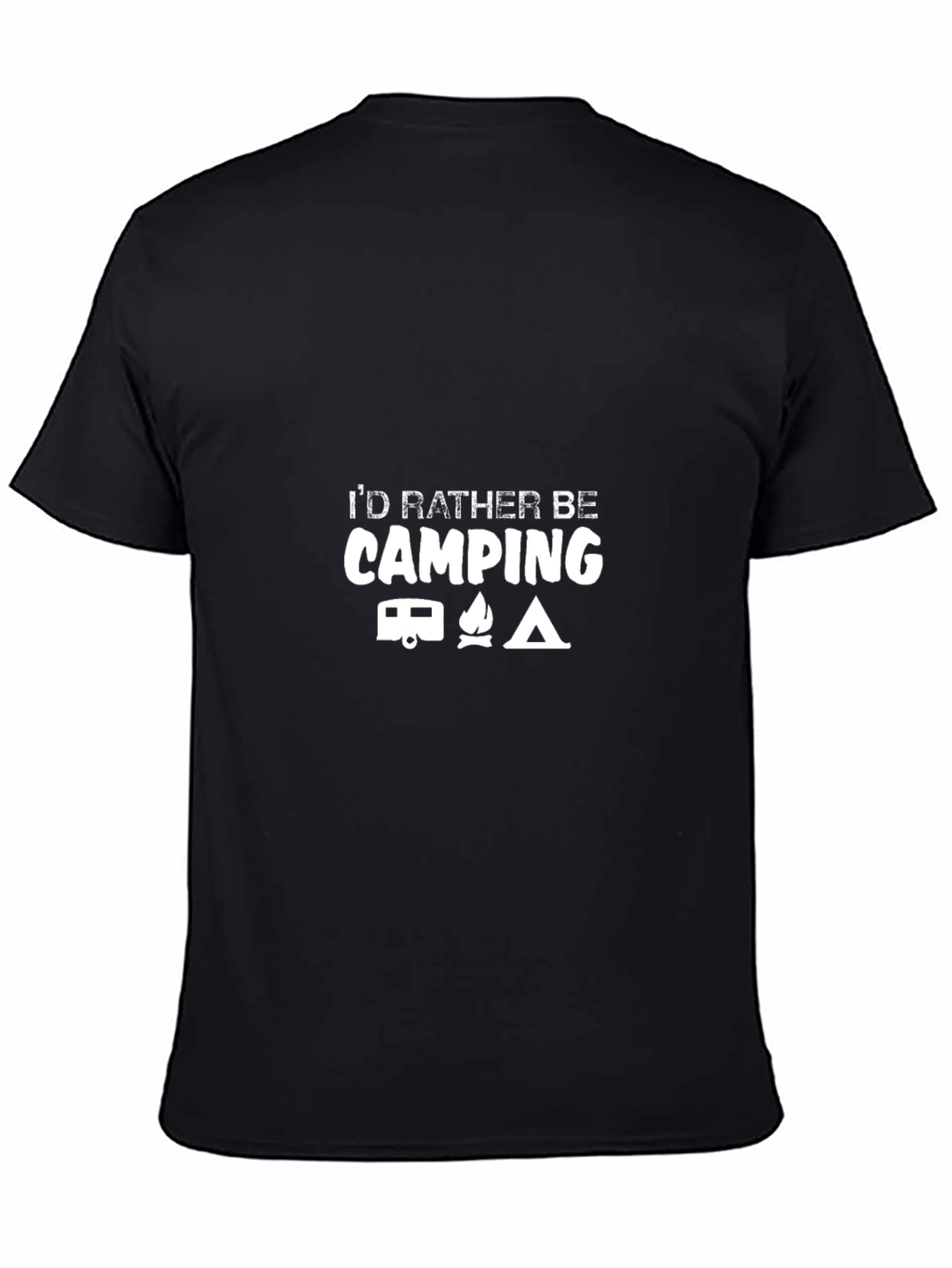 Camping Graphic T-Shirt - Black Tee
