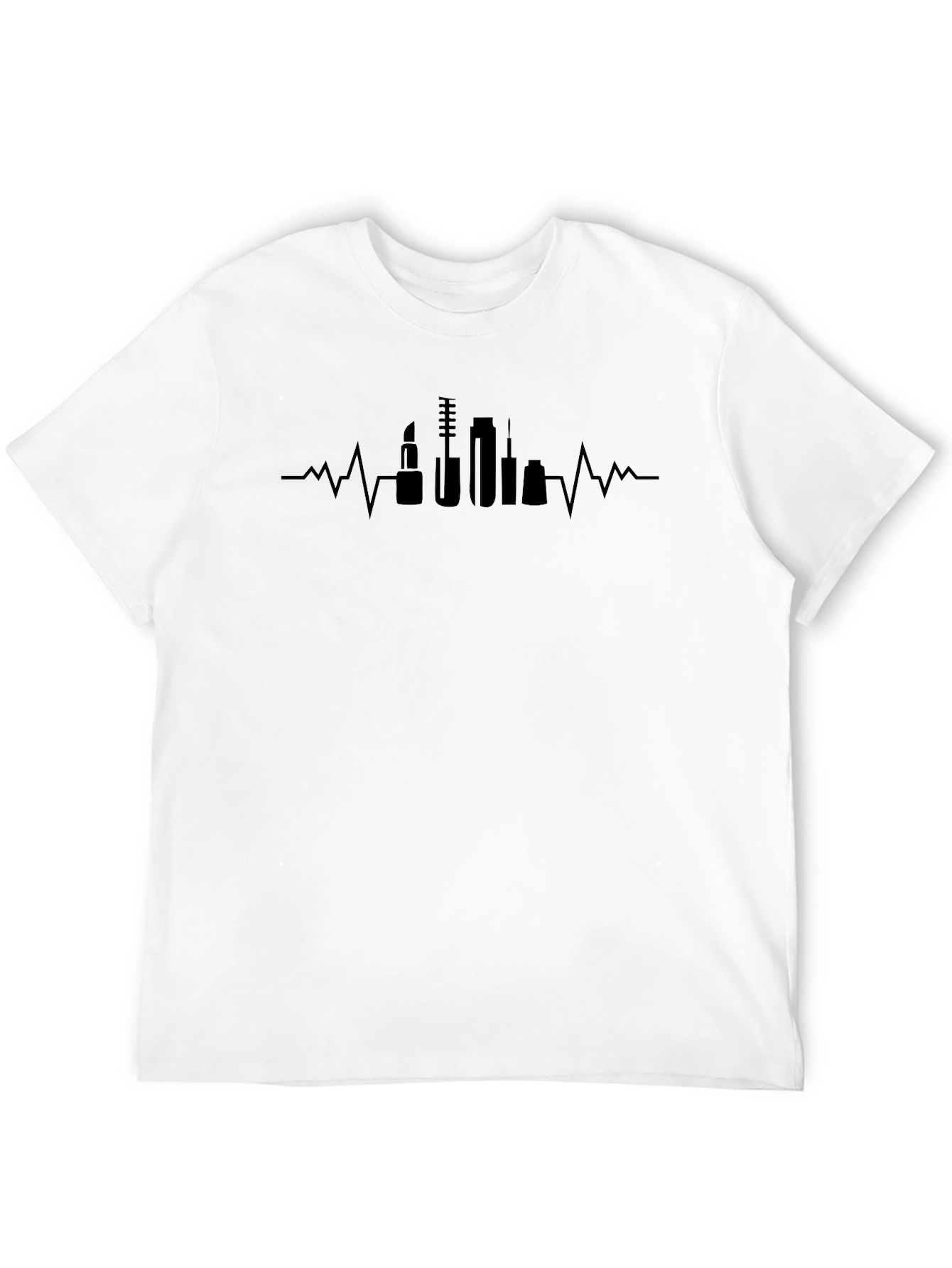 Makeup Heartbeat T-Shirt - Beauty Lover Tee