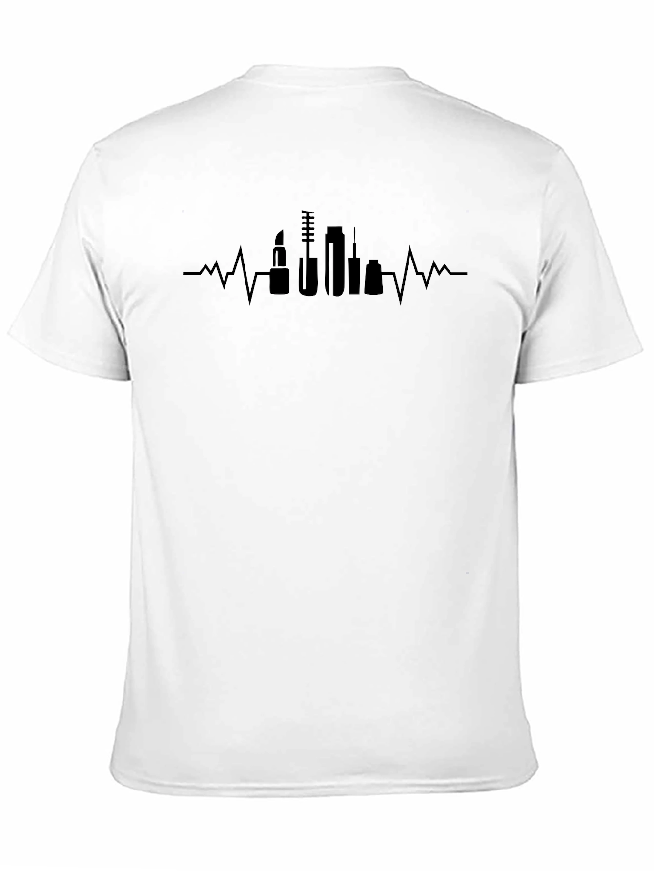 Makeup Heartbeat T-Shirt - Beauty Lover Tee