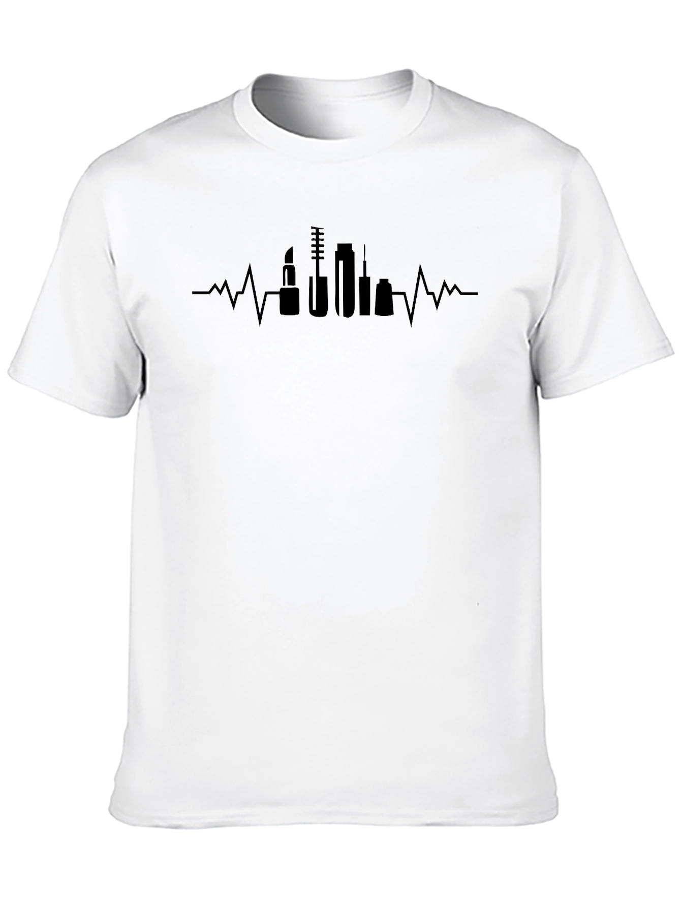 Makeup Heartbeat T-Shirt - Beauty Lover Tee