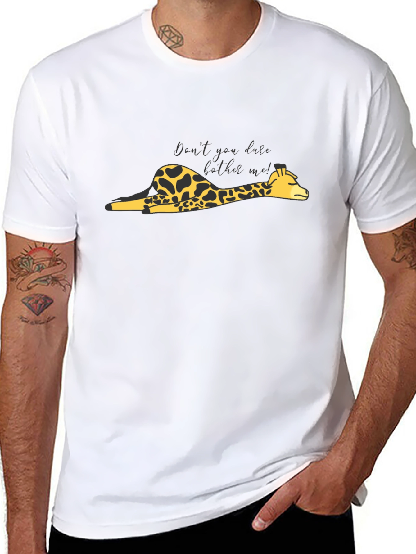Lazy Giraffe Graphic Tee - Dont Bother Me!
