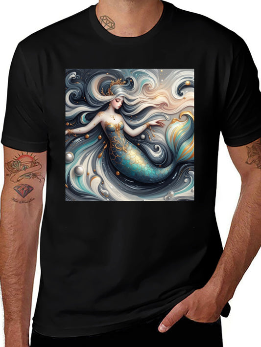 Mermaid Graphic Tee - Stylish Fantasy Print