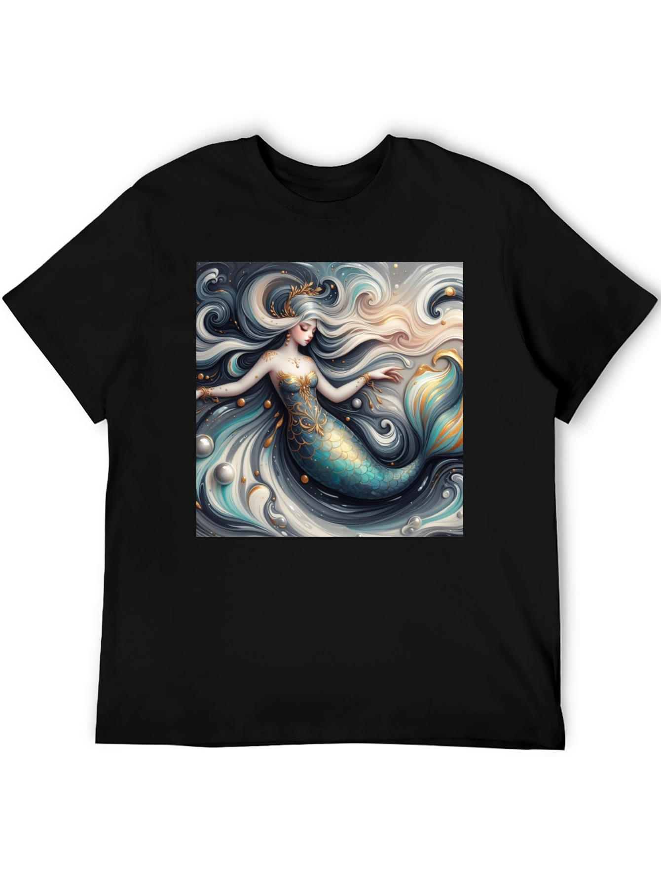 Mermaid Graphic Tee - Stylish Fantasy Print