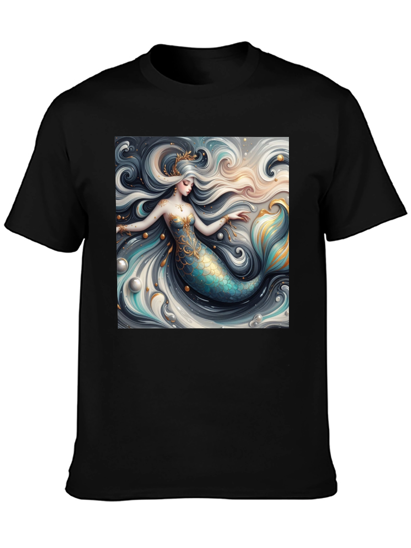 Mermaid Graphic Tee - Stylish Fantasy Print