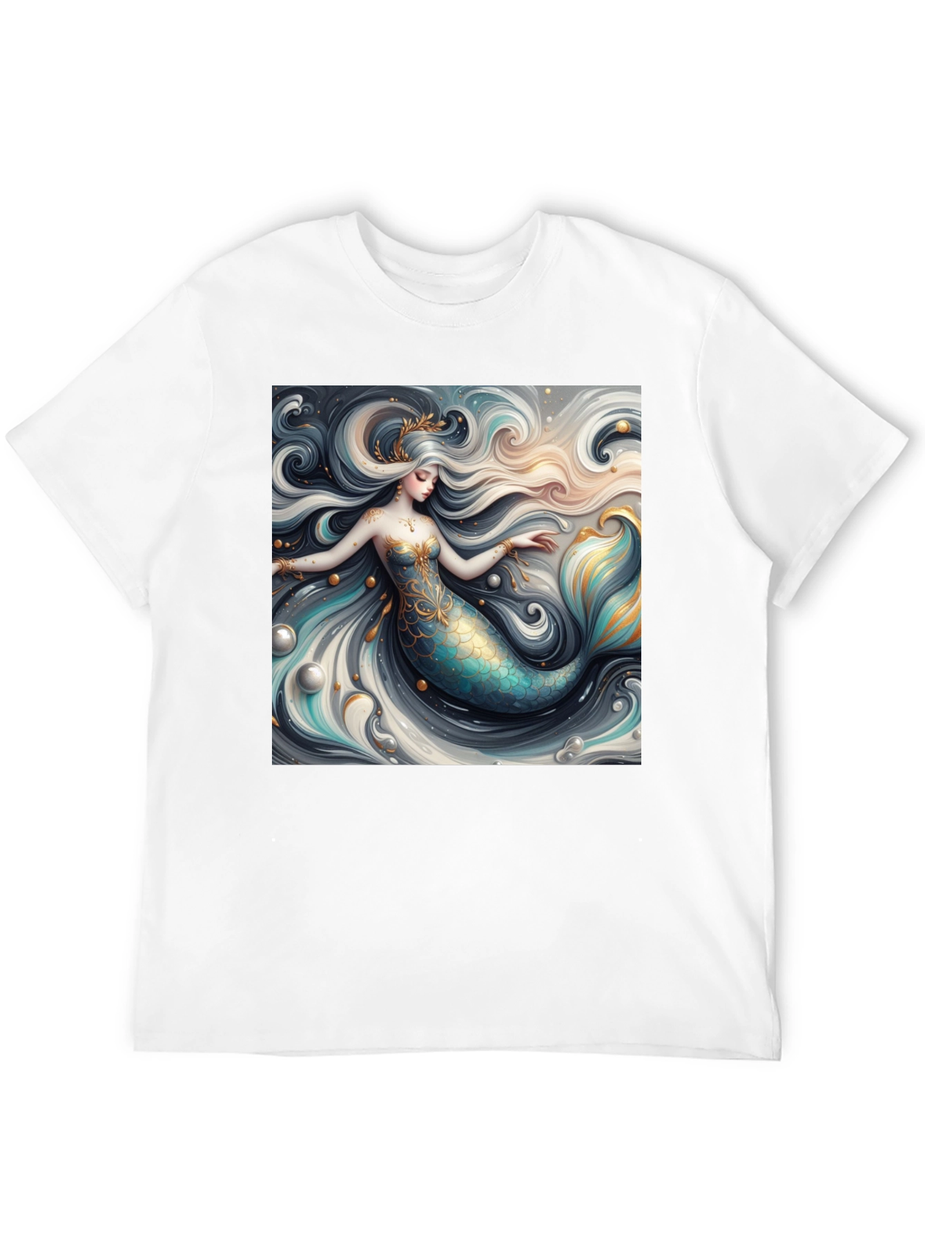 Mermaid Graphic Tee - Stylish Fantasy Print