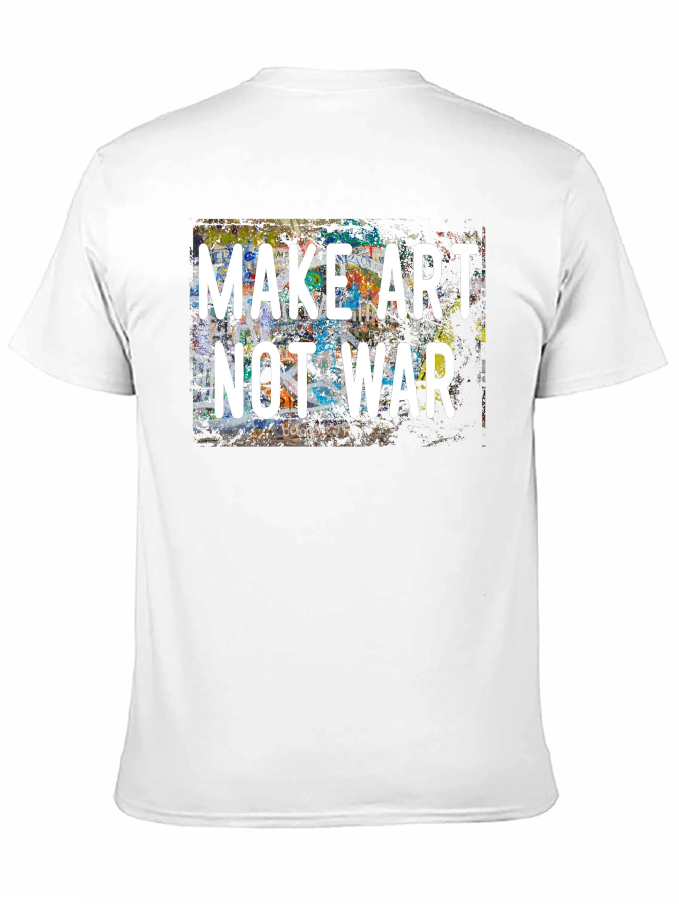 Make Art Not War Graphic Tee - Black