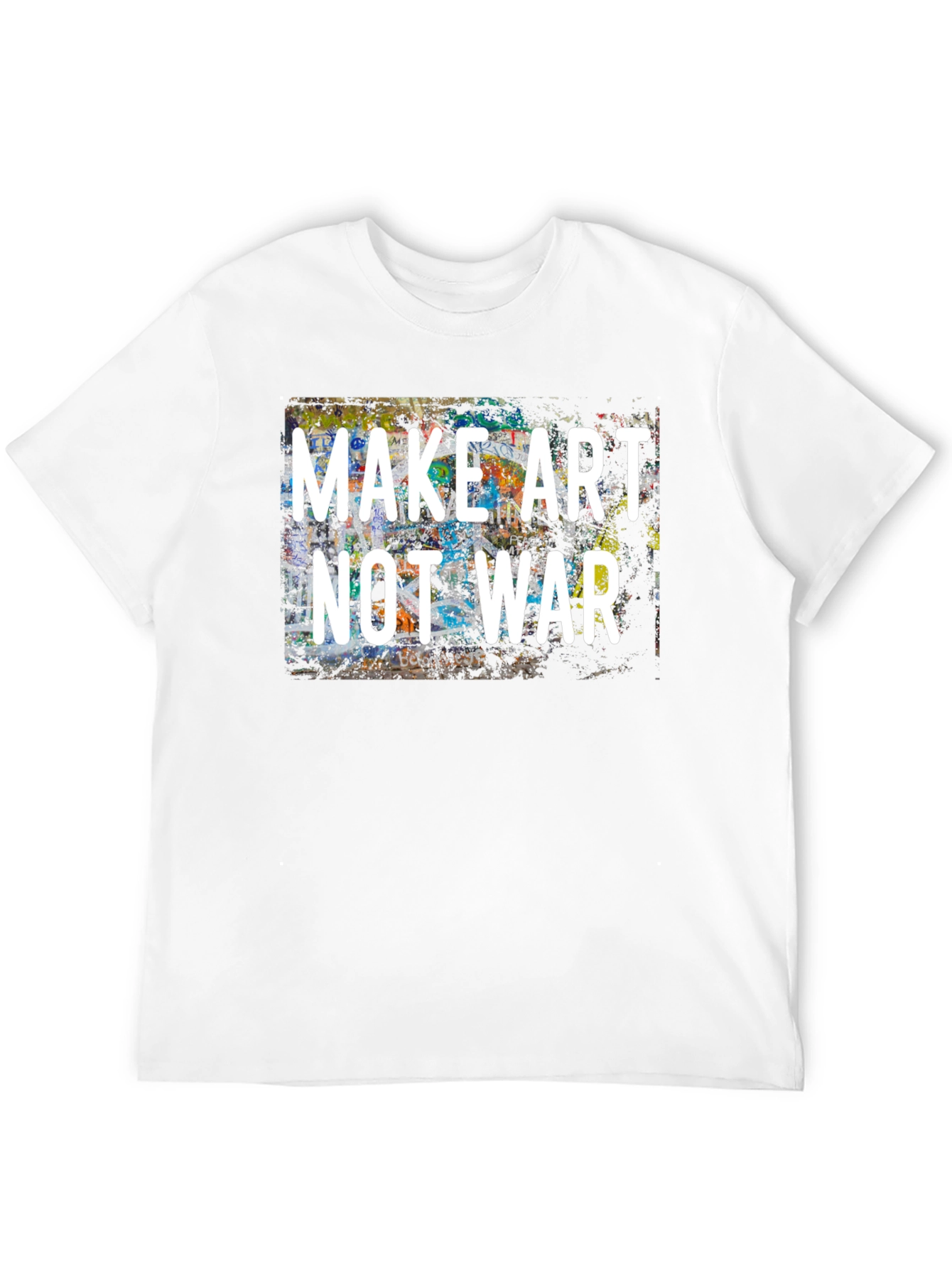 Make Art Not War Graphic Tee - Black