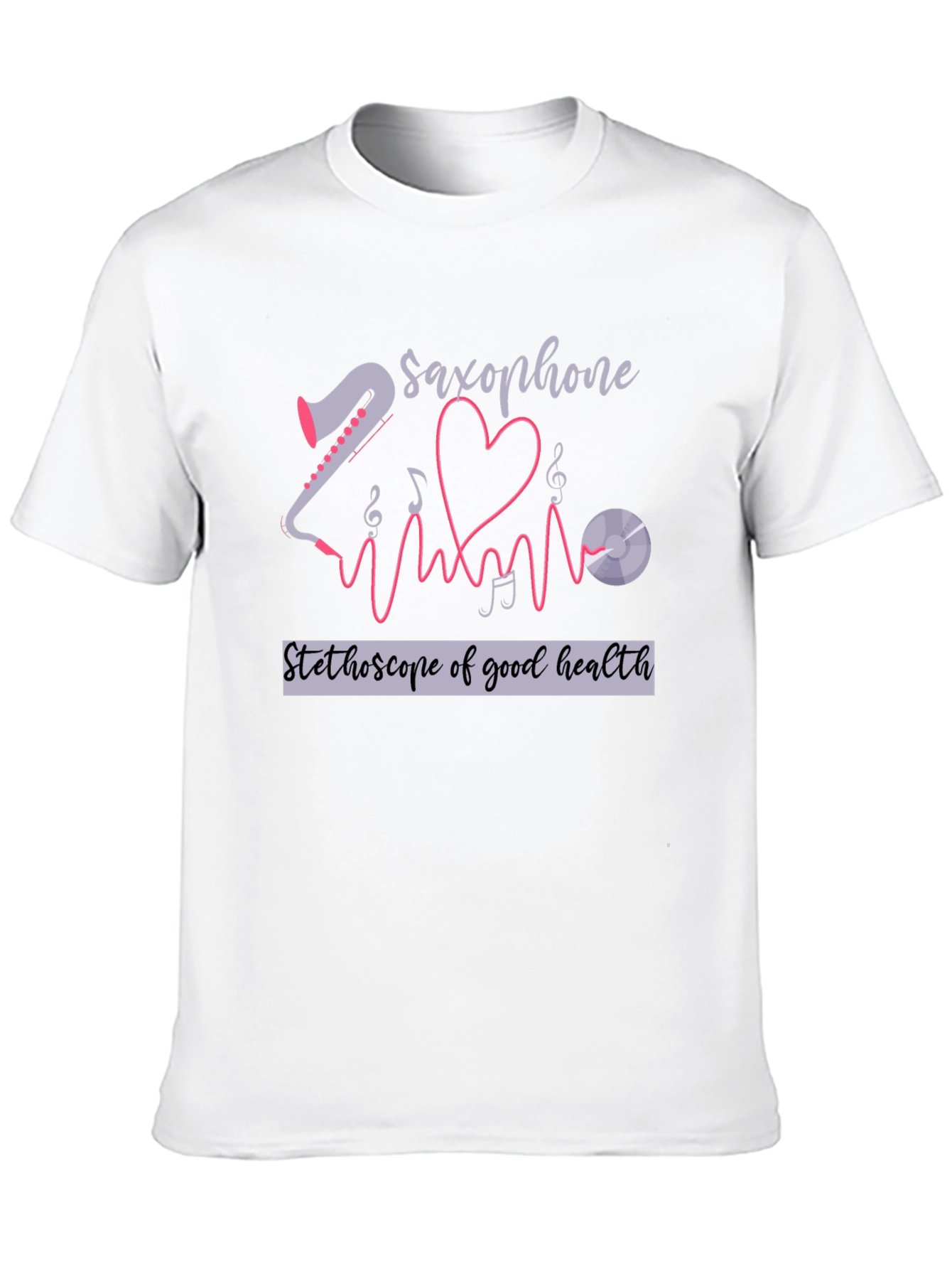 Saxophone Stethoscope Health T-Shirt