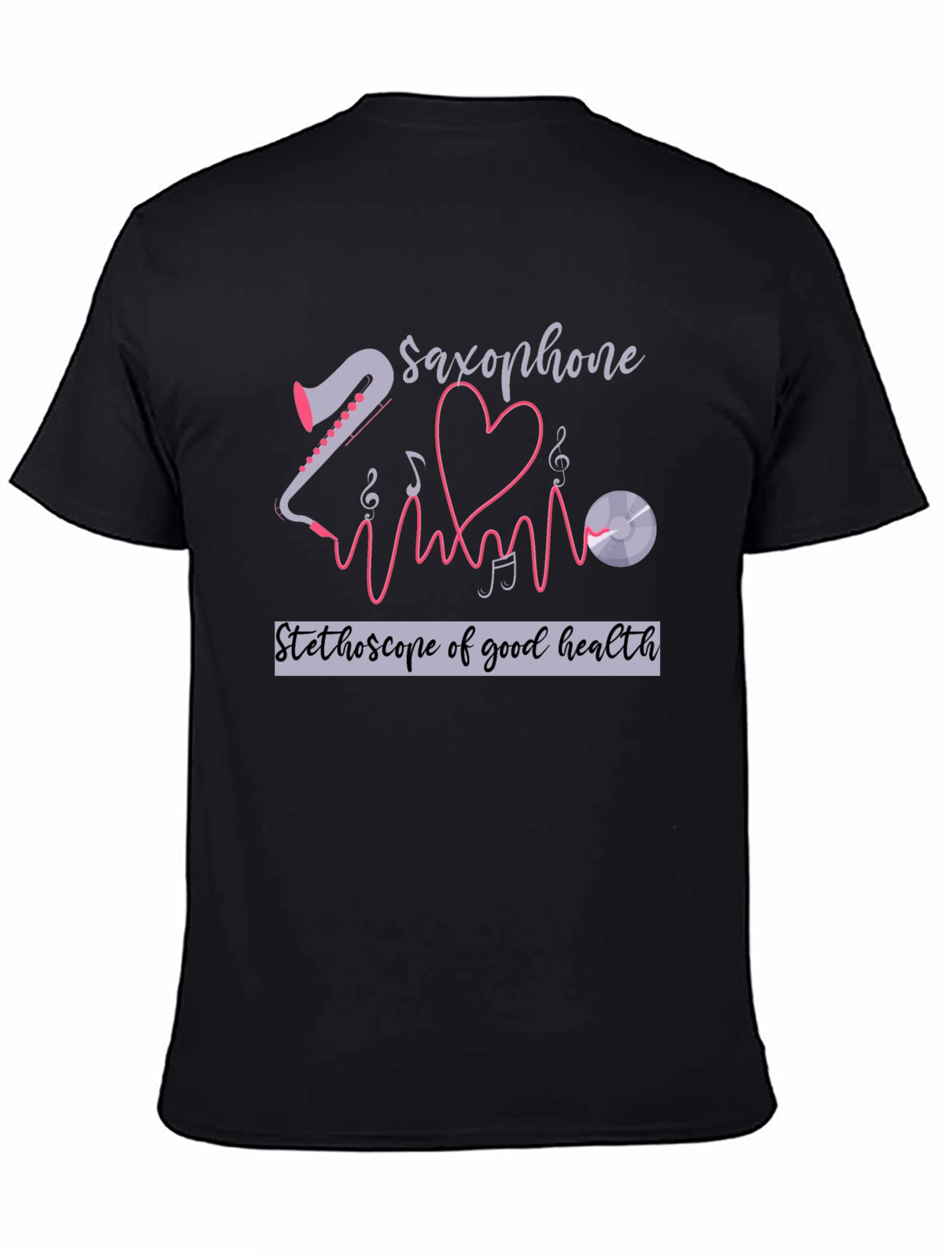 Saxophone Stethoscope Health T-Shirt