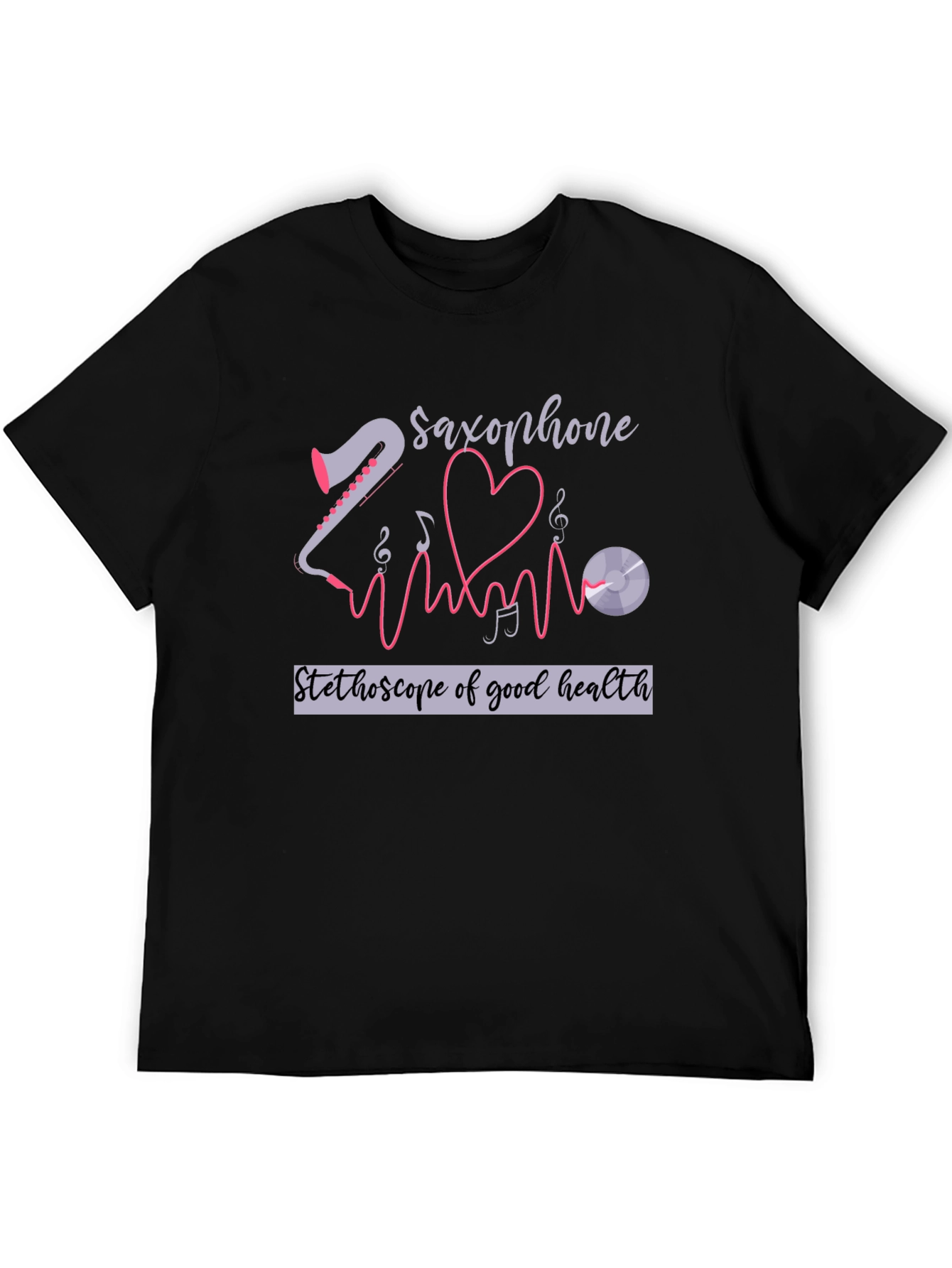 Saxophone Stethoscope Health T-Shirt