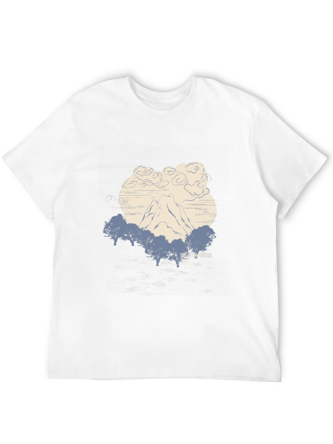 Mountain Graphic Tee - Black Cotton Comfort