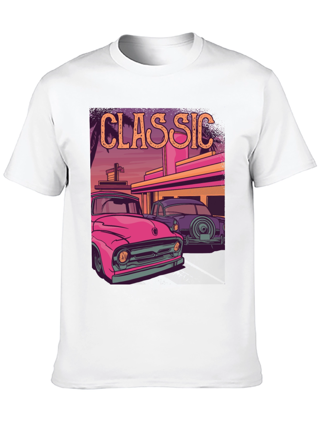 Classic Car Graphic Tee - Retro Style