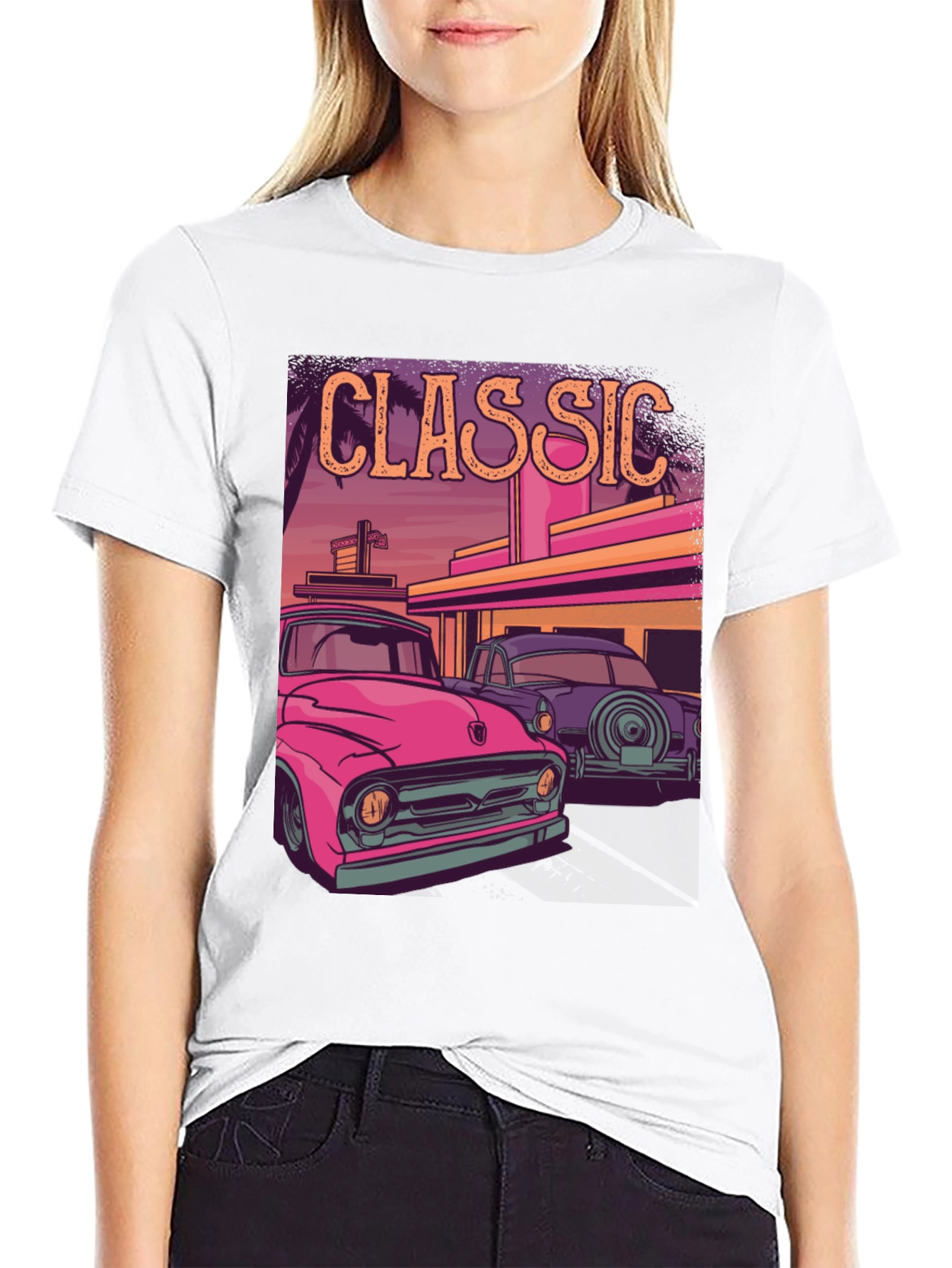 Classic Car Graphic Tee - Retro Style