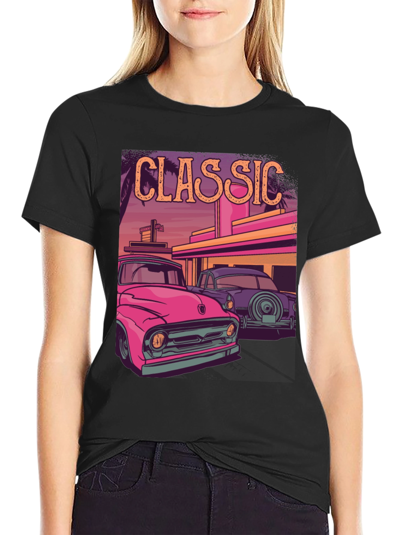 Classic Car Graphic Tee - Retro Style