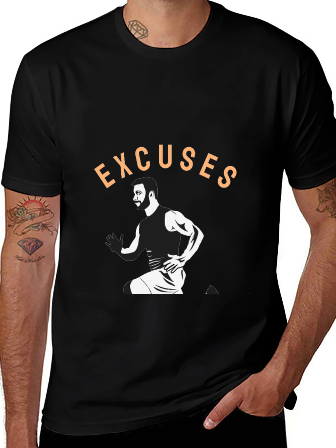Excuses Graphic Tee - Mens Activewear