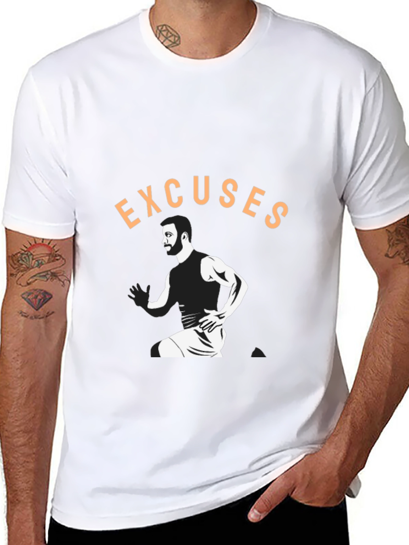 Excuses Graphic Tee - Mens Activewear