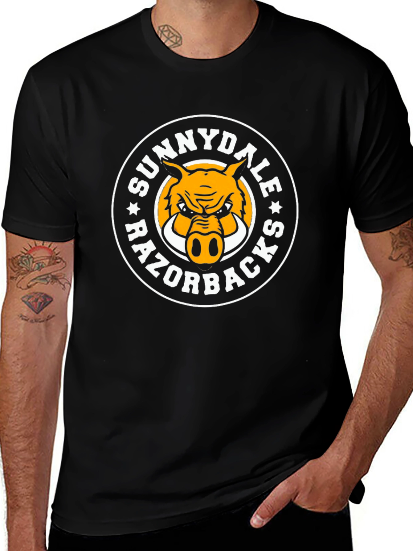 Sunnydale Razorbacks Graphic Tee - Black