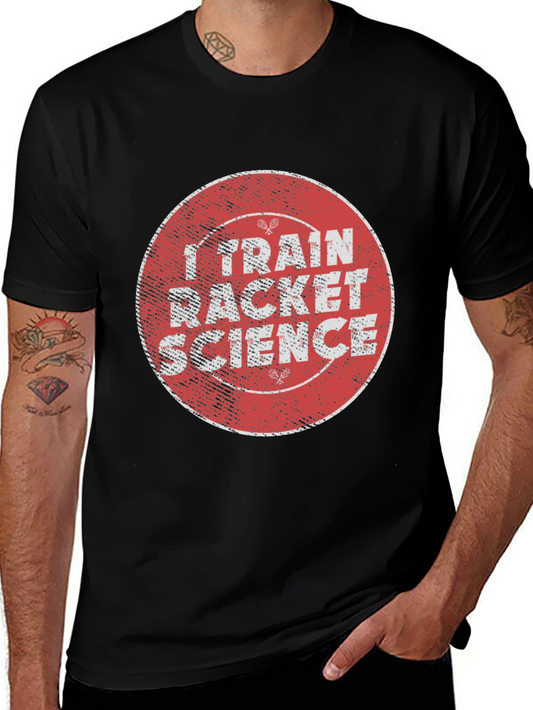 I Train Racket Science Black T-Shirt