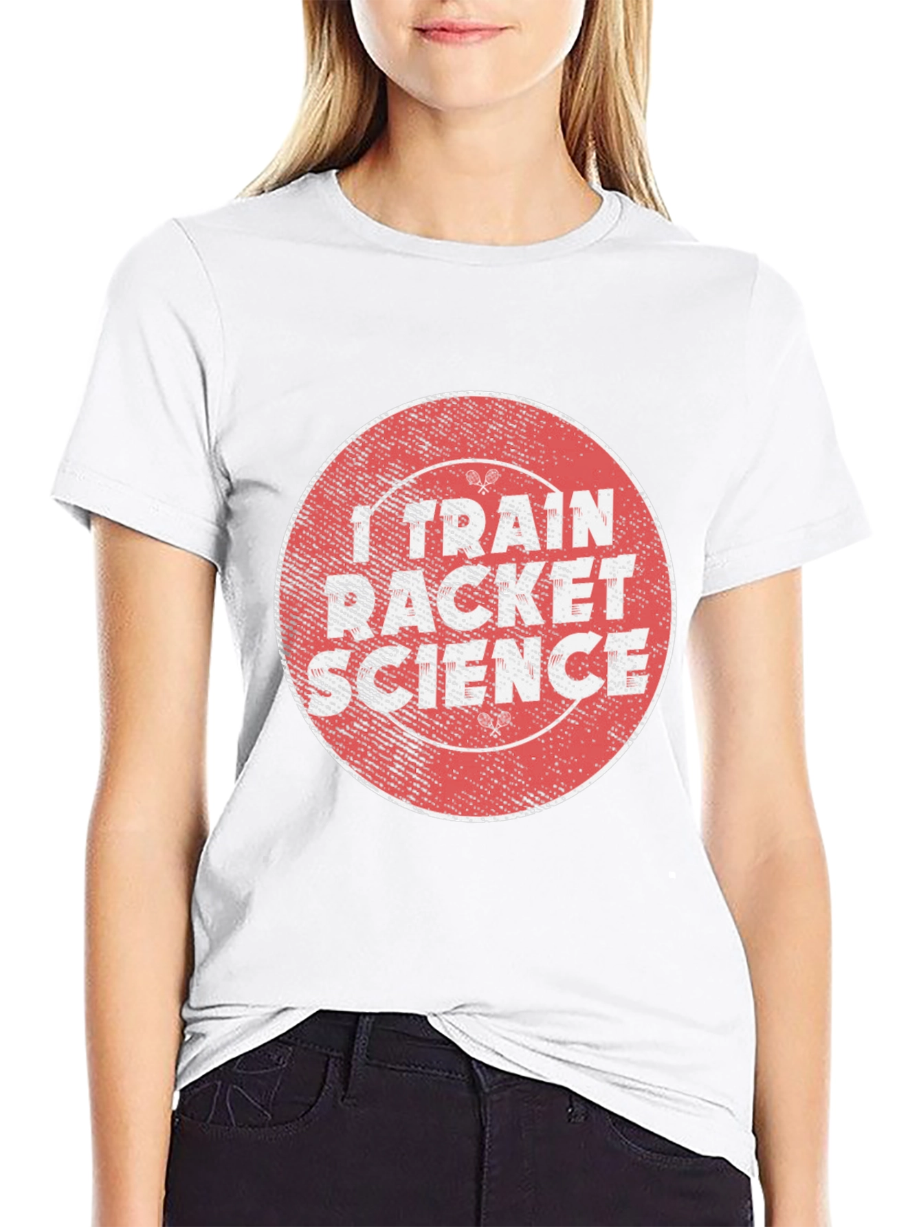 I Train Racket Science Black T-Shirt