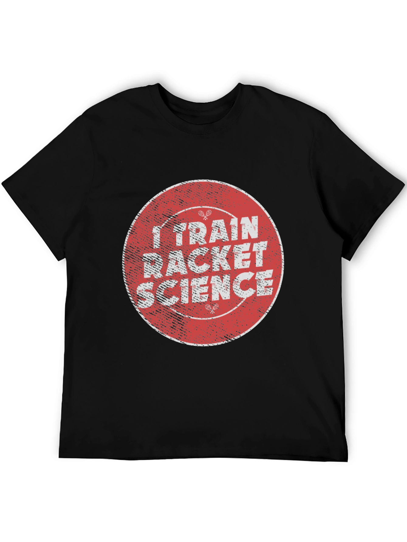 I Train Racket Science Black T-Shirt