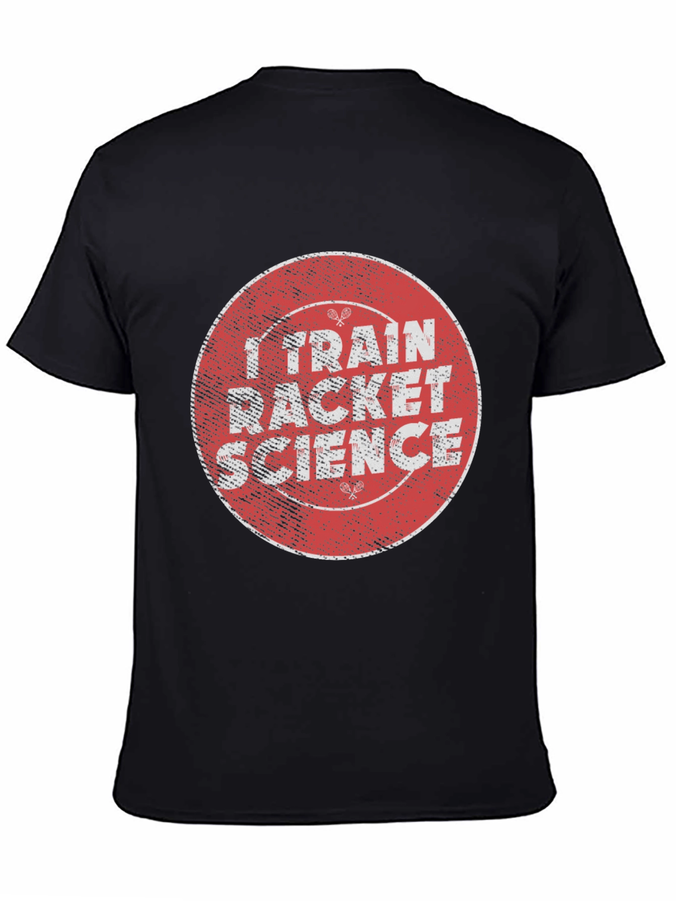 I Train Racket Science Black T-Shirt