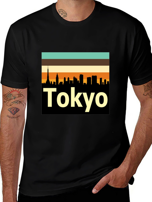 Tokyo Skyline Retro T-Shirt