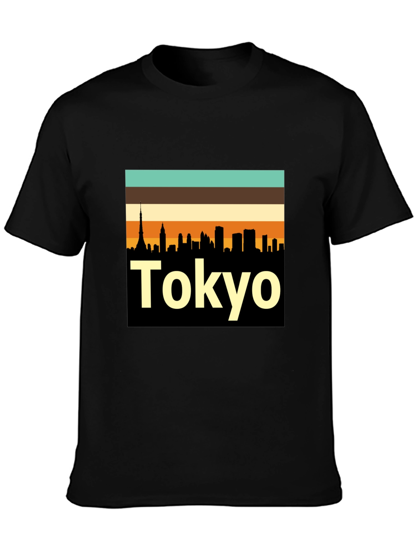Tokyo Skyline Retro T-Shirt
