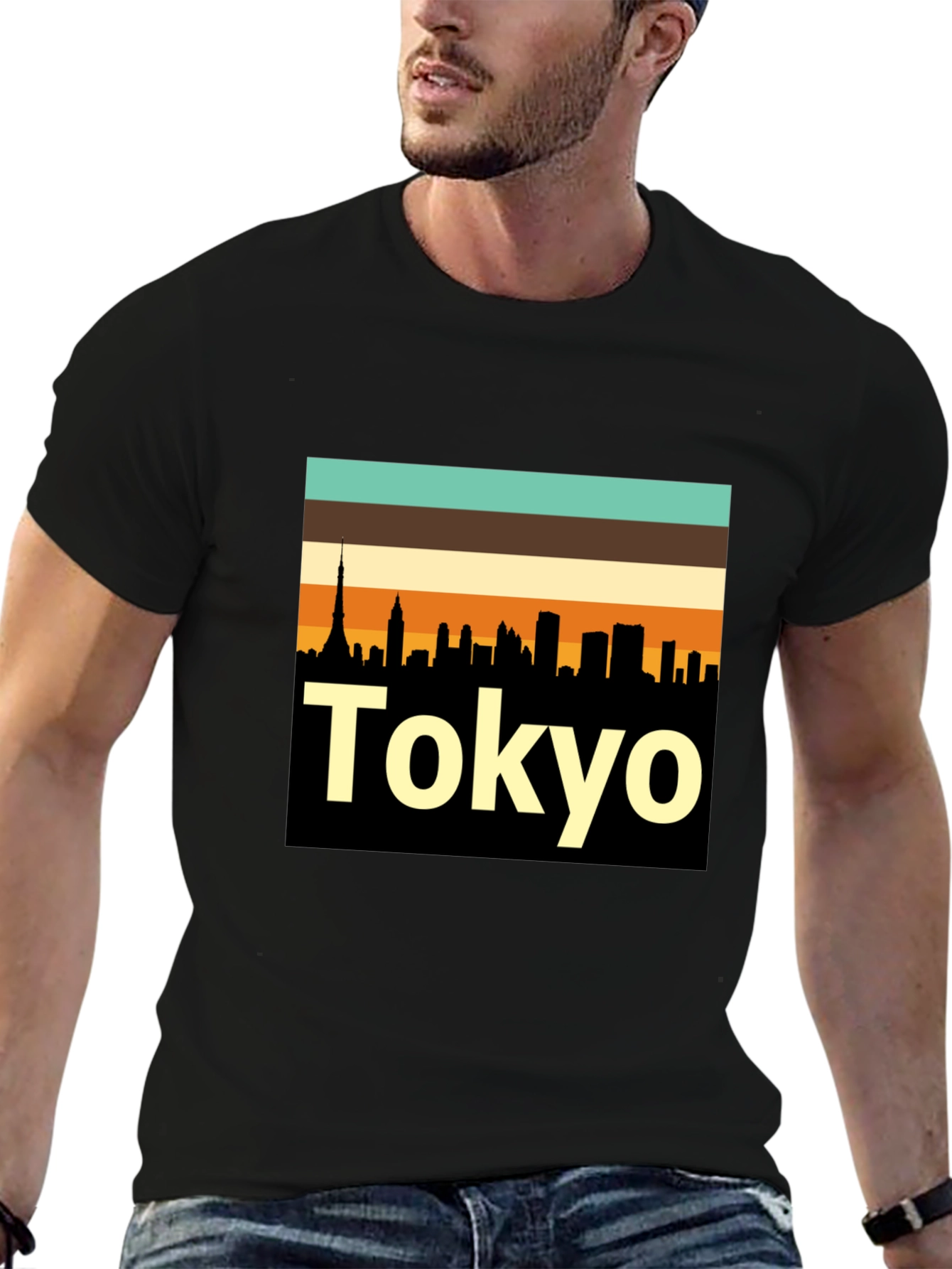 Tokyo Skyline Retro T-Shirt