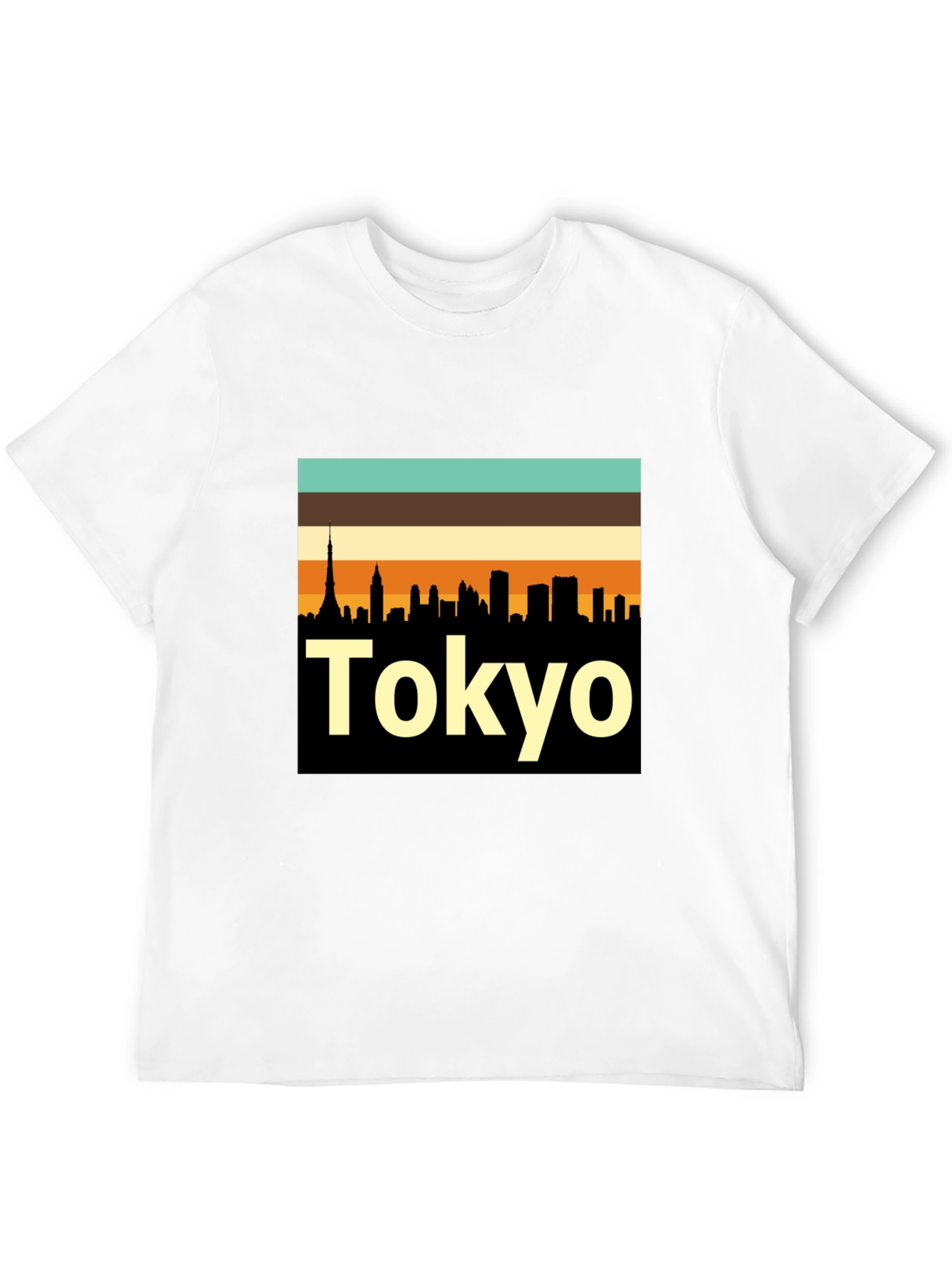 Tokyo Skyline Retro T-Shirt